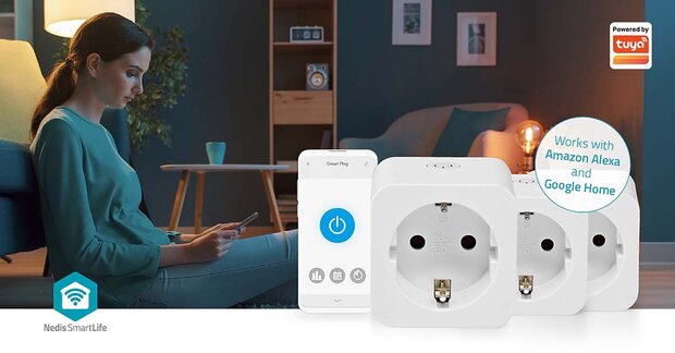 SmartLife Smart Stekkers - Energiemeter -  Wi-Fi - 3 Stuks - Bedien je apparaten en / of verlichting met je Smartphone