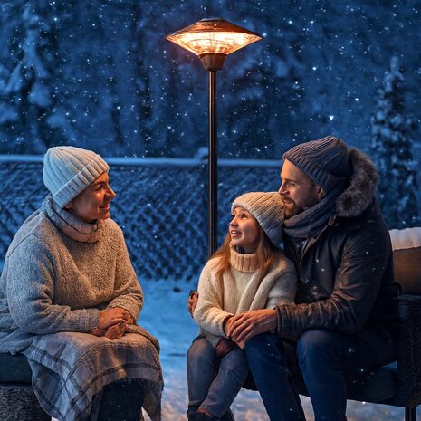 Terras - Serre - Patioverwarmer - Geschikt voor zowel binnen als buiten - Omvalbeveiliging - IP34