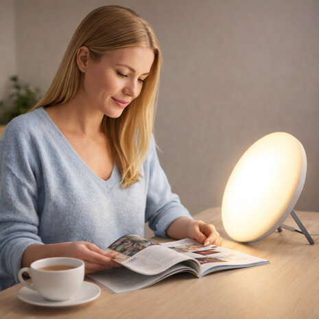 Energie daglichtlamp / Lichttherapielamp met sfeerlicht - Medisch gecertificeerd en multifunctioneel