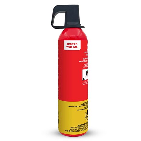 Brandblusser 750ml - Schuim - Effectieve brandbeveiliging in een compact formaat - Geschikt voor kleine branden