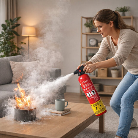 Brandblusser 750ml - Schuim - Effectieve brandbeveiliging in een compact formaat - Geschikt voor kleine branden