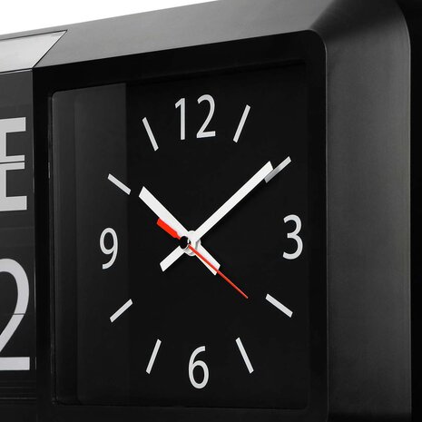 Dementieklok / grote analoge wandklok met tijd dag en datum - Ook ideaal voor slechtzienden