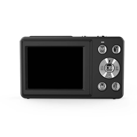 Digitale Ultra HD Foto / Video camera - Dubbel scherm - 48 MPixel - 4K@30fps - 5 MPixel CMOS - Zwart