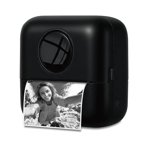 Printer - Afdrukken zonder inkt - Wit / Zwart - Bluetooth&reg; - 200 dpi - Etiketten / Foto's - Mobiele fotografie