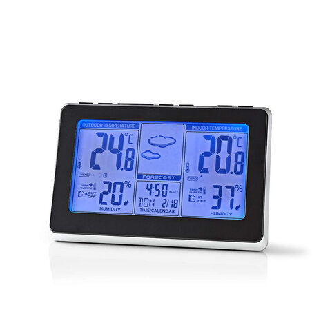 Weerstation - Draadloze sensor - Alarmklok - Weersvoorspelling