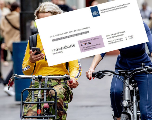 Fiets- Smartphonehouder - Universeel - Voorkom een boete van €. 95,00 !!