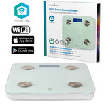 Personenweegschaal - Nedis SmartLife (Wifi, 8 personen, Gehard glas)Meet je BMI-, vet-, spier-, water- en eiwitgehalte Personenweegschaal - Nedis SmartLife (Wifi, 8 personen, Gehard glas)Meet je BMI-, vet-, spier-, water- en eiwitgehalte