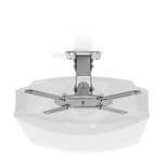 Plafondbeugel voor Projector | 360° Draaibaar | Max. 10 kg | Afstand tot het plafond van 130 mm | Grijs Plafondbeugel voor Projector | 360° Draaibaar | Max. 10 kg | Afstand tot het plafond van 130 mm | Grijs