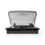 Platenspeler | 18 W | Bluetooth ® | USB-Conversie | Cover | Zwart Platenspeler | 18 W | Bluetooth ® | USB-Conversie | Cover | Zwart