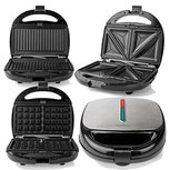 Multi-Grill | Tosti / Wafel / Grill | 800 Watt | Zwart Multi-Grill | Tosti / Wafel / Grill | 800 Watt | Zwart