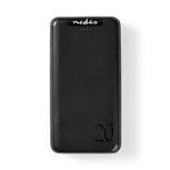 Powerbank | 20. 000 mAh | 3 Uitgangen 3.0 / 2.1 / 1.0 A | USB-C™ / Micro-USB-Ingang | Zwart Powerbank | 20. 000 mAh | 3 Uitgangen 3.0 / 2.1 / 1.0 A | USB-C™ / Micro-USB-Ingang | Zwart