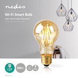 Slimme Wi-Fi-LED-lamp Met Filament | E27 | A60 | 5 W | 500 lm Slimme Wi-Fi-LED-lamp Met Filament | E27 | A60 | 5 W | 500 lm