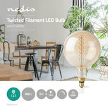 Retro LED-lamp Met Filament E27 | 5 W | 280 lm | 2000 K Retro LED-lamp Met Filament E27 | 5 W | 280 lm | 2000 K