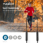 Sport Oordopjes | Bluetooth | In-Ear | Flexibele Kabel | Zwart Sport Oordopjes | Bluetooth | In-Ear | Flexibele Kabel | Zwart