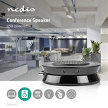 Conference Speaker | 2.5 W | Touch-Bediening | USB-Gevoed | Zwart Conference Speaker | 2.5 W | Touch-Bediening | USB-Gevoed | Zwart