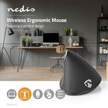 Ergonomische draadloze muis | 1600 dpi | 6-Button | Black Ergonomische draadloze muis | 1600 dpi | 6-Button | Black