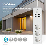 Slimme stekkerdoos - Nedis SmartLife - 3-voudig (Wifi, 4 x USB) Slimme stekkerdoos - Nedis SmartLife - 3-voudig (Wifi, 4 x USB)