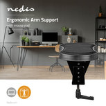 Ergonomische Armsteun | Draai- en Kantelbaar | Bureau | Met Muismat | Zwart Ergonomische Armsteun | Draai- en Kantelbaar | Bureau | Met Muismat | Zwart