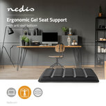 Ergonomisch Zitkussen | Gel | Zwart Ergonomisch Zitkussen | Gel | Zwart