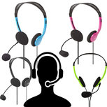 PC-Headset | On-Ear | 2x 3,5 mm Connectoren | 2,0 m | Zwart, Blauw, roze of groen PC-Headset | On-Ear | 2x 3,5 mm Connectoren | 2,0 m | Zwart, Blauw, roze of groen