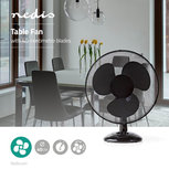 Tafelventilator - Minimaal geluid - Diameter 40 cm - 3 snelheden - Oscillatiefunctie - Zwart Tafelventilator - Minimaal geluid - Diameter 40 cm - 3 snelheden - Oscillatiefunctie - Zwart