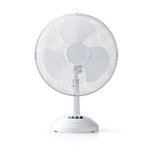 Tafelventilator - Minimaal geluid - Diameter-30-cm-3-snelheden-Oscillatiefunctie-Wit Tafelventilator - Minimaal geluid - Diameter-30-cm-3-snelheden-Oscillatiefunctie-Wit