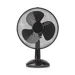 Tafelventilator - Minimaal geluid - Diameter-30-cm-3-snelheden-Oscillatiefunctie-Zwart Tafelventilator - Minimaal geluid - Diameter-30-cm-3-snelheden-Oscillatiefunctie-Zwart