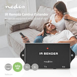 IR-Extender voor Afstandsbedieningen - 30 - 60 KHz - Voor 3 Apparaten - 7,0 m Bereik - Zwart IR-Extender voor Afstandsbedieningen - 30 - 60 KHz - Voor 3 Apparaten - 7,0 m Bereik - Zwart