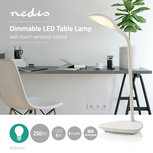 Dimbare LED-tafellamp | Aanraakbediening | 3 lichtmodi | Oplaadbare batterij | 250 lm Dimbare LED-tafellamp | Aanraakbediening | 3 lichtmodi | Oplaadbare batterij | 250 lm