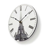 Ronde wandklok | Diameter 30 cm | Eiffeltoren-afbeelding Ronde wandklok | Diameter 30 cm | Eiffeltoren-afbeelding
