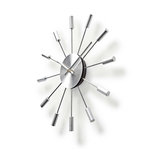 Ronde wandklok | Diameter 34 cm | Zilver Ronde wandklok | Diameter 34 cm | Zilver
