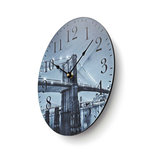 Ronde wandklok | Diameter 30 cm | Brooklyn Bridge-afbeelding Ronde wandklok | Diameter 30 cm | Brooklyn Bridge-afbeelding