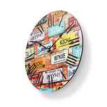 Ronde wandklok | Diameter 30 cm | Travel-thema Ronde wandklok | Diameter 30 cm | Travel-thema