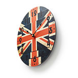 Ronde wandklok | Diameter 30 cm | Union Jack-afbeelding Ronde wandklok | Diameter 30 cm | Union Jack-afbeelding