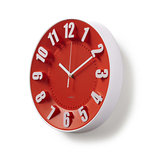 Ronde wandklok | Diameter 30 cm | Rood Ronde wandklok | Diameter 30 cm | Rood