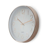 Ronde wandklok | Diameter 30 cm | Wit & metallic Ronde wandklok | Diameter 30 cm | Wit & metallic