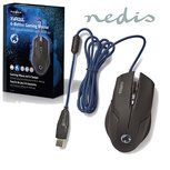 Gaming-muis | Met kabel | Verlicht | 1600 dpi | 6 knoppen Gaming-muis | Met kabel | Verlicht | 1600 dpi | 6 knoppen