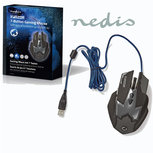 Gaming-muis | Met kabel | Verlicht | 2400 dpi | 7 knoppen Gaming-muis | Met kabel | Verlicht | 2400 dpi | 7 knoppen