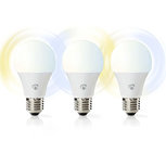Wi-Fi smart LED-lampen | Warm- tot Koud-Wit | E27 | 3-Pack Wi-Fi smart LED-lampen | Warm- tot Koud-Wit | E27 | 3-Pack