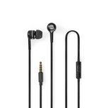 Headset In-Ear 3.5 mm Ingebouwde Microfoon 1.2 m - zwart of wit Headset In-Ear 3.5 mm Ingebouwde Microfoon 1.2 m - zwart of wit