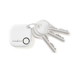 Key finder / Tracker - Tot 50 meter, Bluetooth, Wit Key finder / Tracker - Tot 50 meter, Bluetooth, Wit
