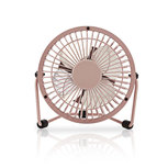 Metalen Miniventilator | Diameter 10 cm | Gevoed over USB | Roze Metalen Miniventilator | Diameter 10 cm | Gevoed over USB | Roze