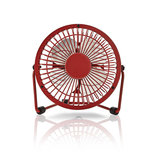 Metalen Miniventilator | Diameter 10 cm | Gevoed over USB | Rood Metalen Miniventilator | Diameter 10 cm | Gevoed over USB | Rood