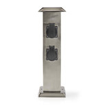 Tuinzuil - Stekkerdoos | 4x Stopcontact | Aluminium Tuinzuil - Stekkerdoos | 4x Stopcontact | Aluminium