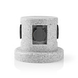 Tuinzuil - Stekkerdoos | 4x Stopcontact | 2,00 m - Beton-look Tuinzuil - Stekkerdoos | 4x Stopcontact | 2,00 m - Beton-look