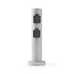 Tuinzuil - Stekkerdoos | 4x Stopcontact | Beton-look Tuinzuil - Stekkerdoos | 4x Stopcontact | Beton-look