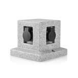 Tuinzuil - Stekkerdoos | 4x Stopcontact | 2,00 m Beton-look Tuinzuil - Stekkerdoos | 4x Stopcontact | 2,00 m Beton-look