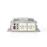 Stroomomvormer Gemodificeerde Sinusgolf | 12 V DC - 230 V AC | 1000 W | 2x Schuko-Uitgang Stroomomvormer Gemodificeerde Sinusgolf | 12 V DC - 230 V AC | 1000 W | 2x Schuko-Uitgang
