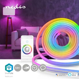 SmartLife Gekleurde LED-strip - Wi-Fi - Meerkleurig - 5000 mm - IP65 - 960 lm - Android™ / IOS