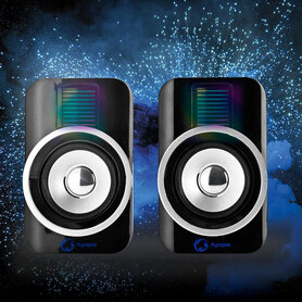 Gaming Speaker | Speaker-kanalen: 2.0 | USB Gevoed | 3,5 mm Male | 30 W | RGB | Volumebediening